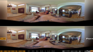 Steroscopic 360 - Adriana Chechik Rides Derrick Pierce's Cock