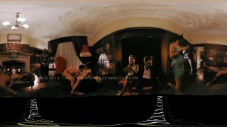 360 three colombian women in lingerie hard fuck