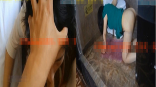 在美容院認識的小姐 熟了之後出去開房 一本正經的制服底下沒穿內褲超騷