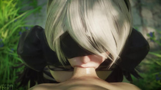 2B sucking dick