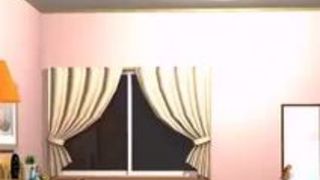 エロアニメ 巨乳 オナニー 美女 ディルド