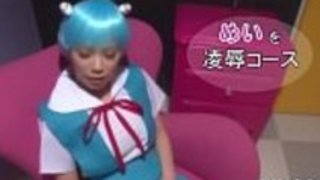 目隠しされた女子高生スリップティース