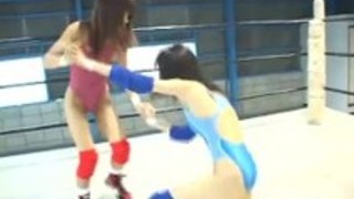 レスリング：プロスタイルのレズビアンレスリング