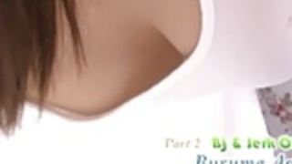 ブルマ葵コックしゃぶりティーンは彼女のおっぱいに精液を取得します