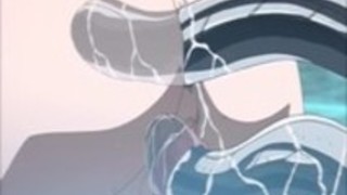 ウォーロックと彼の悪魔ホストによって違反のFeisty swordwoman