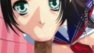 【３Dエロアニメ】巨乳黒髪のロリJKがフェラチオ愛撫でフル勃起させたチンコに滅多刺し調教で絶叫！