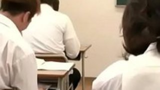 【北川美緒】高飛車な美女教師が上司に脅されベロキスかまされて３Ｐ陵辱！